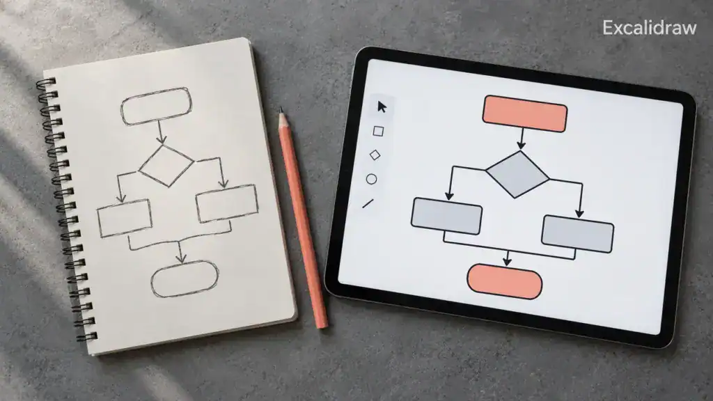 Illustration zum Praxisvideo: Excalidraw Diagram Skill