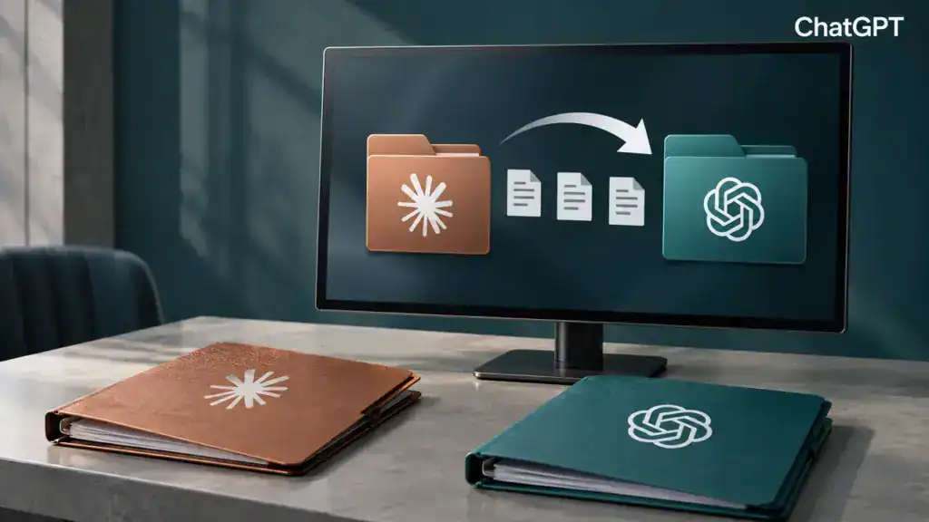 Illustration zum Praxisvideo: Codex: So ziehst du deine Claude-Projekte um
