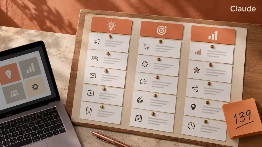 Illustration zum Praxisvideo: Skill Marketingideen: Nie wieder planlos: 139 individuelle Marketingideen auf Knopfdruck!