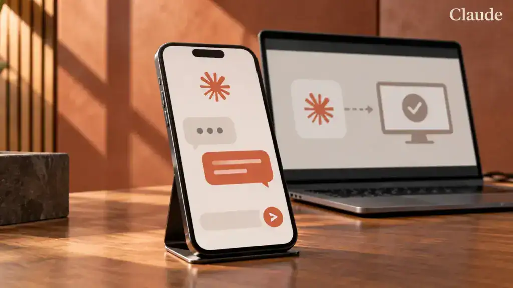 Illustration zum Praxisvideo: Claude auf dem Handy mit Dispatch