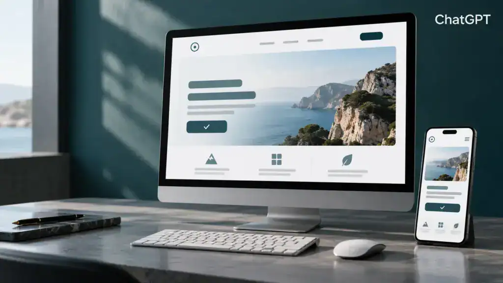 Illustration zum Praxisvideo: ChatGPT Work: Landingpage bauen und direkt in ChatGPT veröffentlichen – ganz ohne Hoster